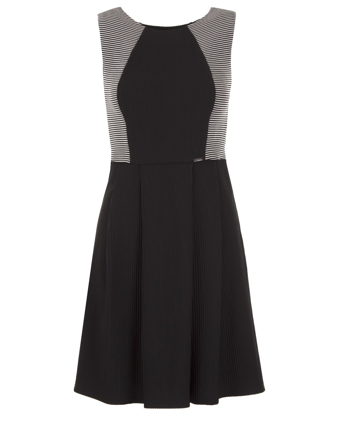 Two-toned sleeveless dress with rayon 0